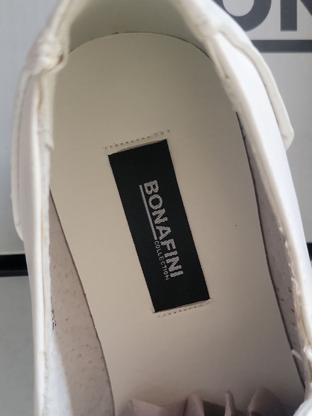 Men's White Buckle Slip-On Loafers - Picture 2 of 7